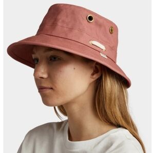 Tilley T1 Iconic Cotton Bucket Hat In Clay Pink SzL 7 1/2